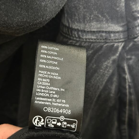 FREE PEOPLE In The Market Maxi Dress Denim Washed Black Sz L {3Y1} - Picture 8 of 8